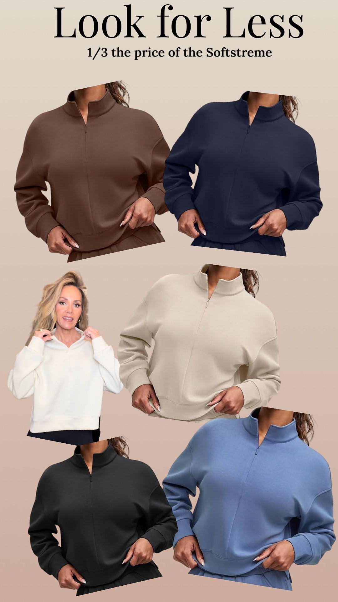 Look for less - Smoothfit Crew Neck
•
These are the exact same material blend as the Lulu Softstreme Crewnecks.
•
#activewear #softstreme #lookforless #crewneck #activewear #athleisure #coldweatherlooks #amazonfinds #teengiftguide #giftguide #lulu #fitness #fitgirls #gymgitld

#LTKfitnessgoals #LTKActive #LTKGiftGuide