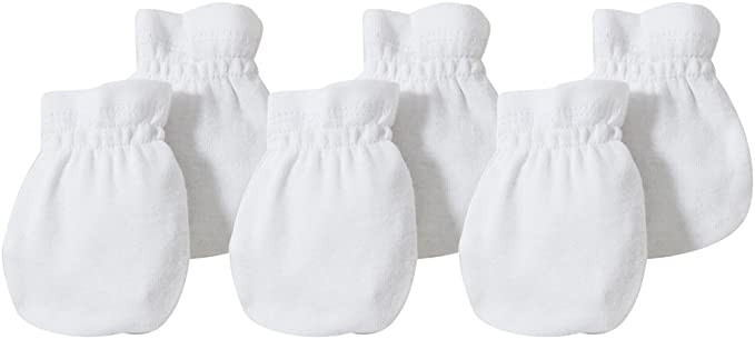 Burt's Bees Baby Unisex Baby Mittens, No-scratch Mitts, 100% Organic Cotton, Set of 3 Gloves | Amazon (US)