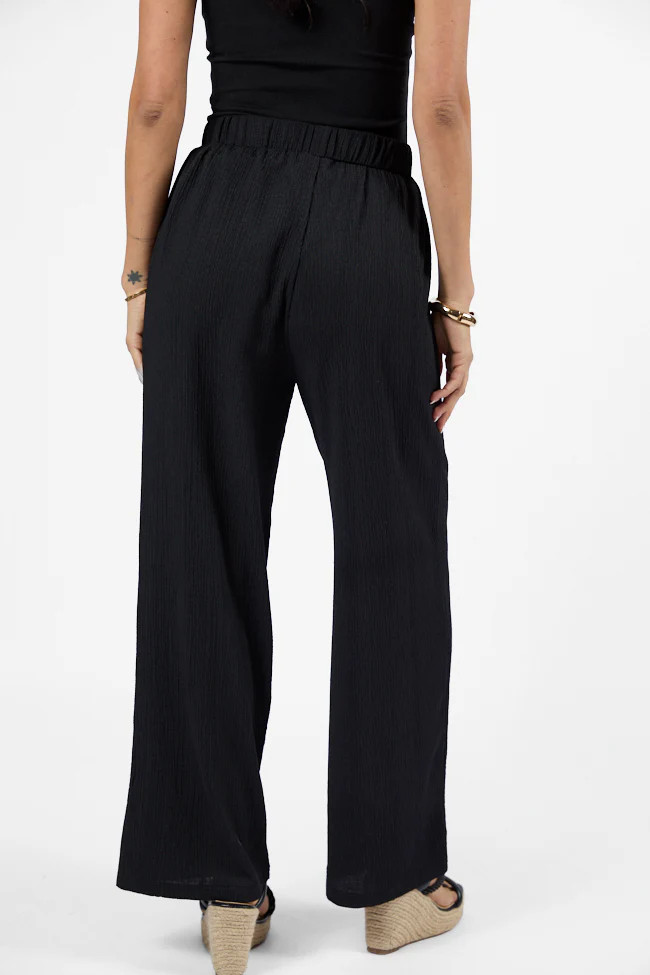 Pretty In Paradise Black Pants | Pink Lily