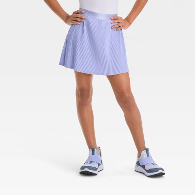 Girls' Pleated Woven Skort - All In Motion™ Purple L | Target