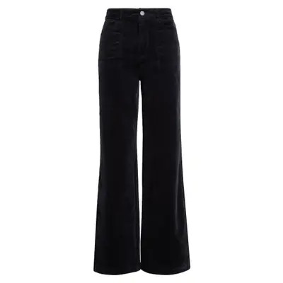 PAIGE Anessa Utility Pocket High Waist Wide Leg Jeans in Navy at Nordstrom, Size 24 | Nordstrom