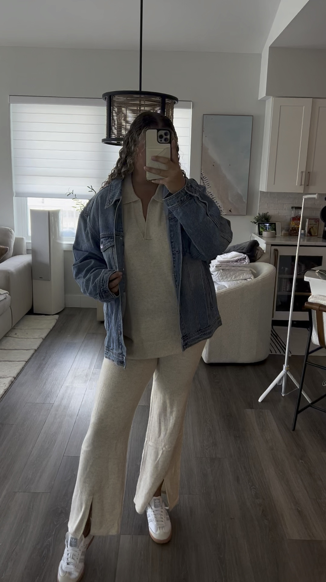 Vici matching lounge set and denim jacket with adidas sambas make the perfect back to school outfit for class on campus or the ideal airport outfit for travel 

#LTKxVICI #LTKFallSale #LTKBacktoSchool