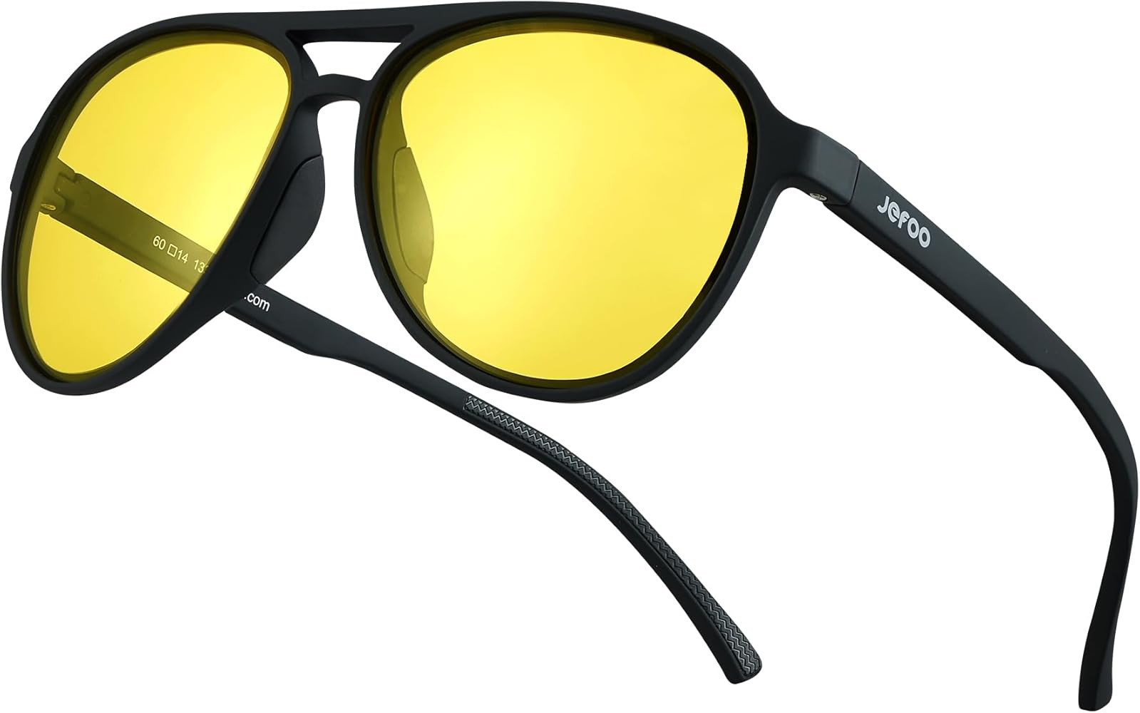 Jefoo Night Vision Glasses for Men Women Anti Glare Night Driving Glasses Polarized Yellow Lens | Amazon (US)