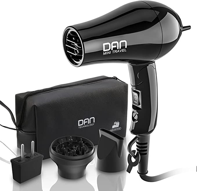 Dan Technology Compact Hair Dryer,Travel Hair Dryer,Portable Mini BlowDryer with Concentrator&Dif... | Amazon (US)