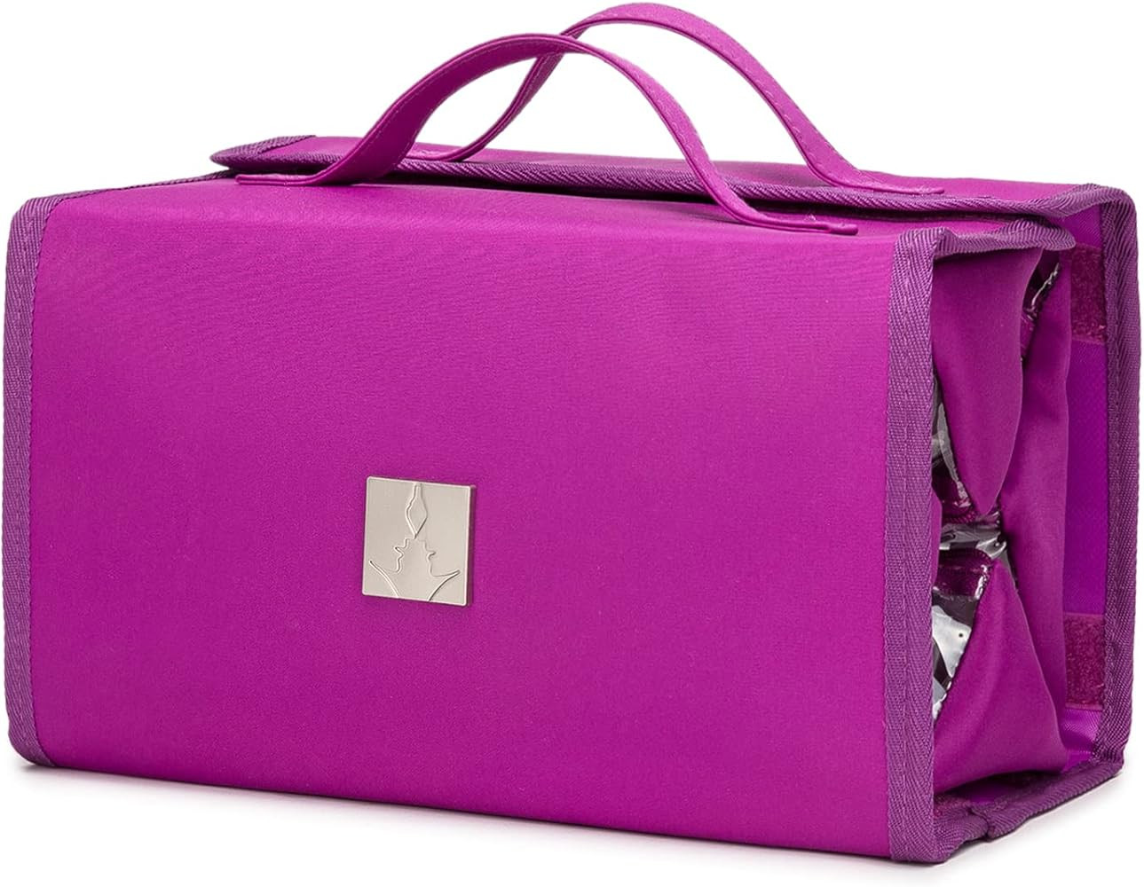 Roll Up Makeup Bag, Travel Toiletry Bag for Women with 4 Clear TSA Approved Pouches, Hanging Trav... | Amazon (US)