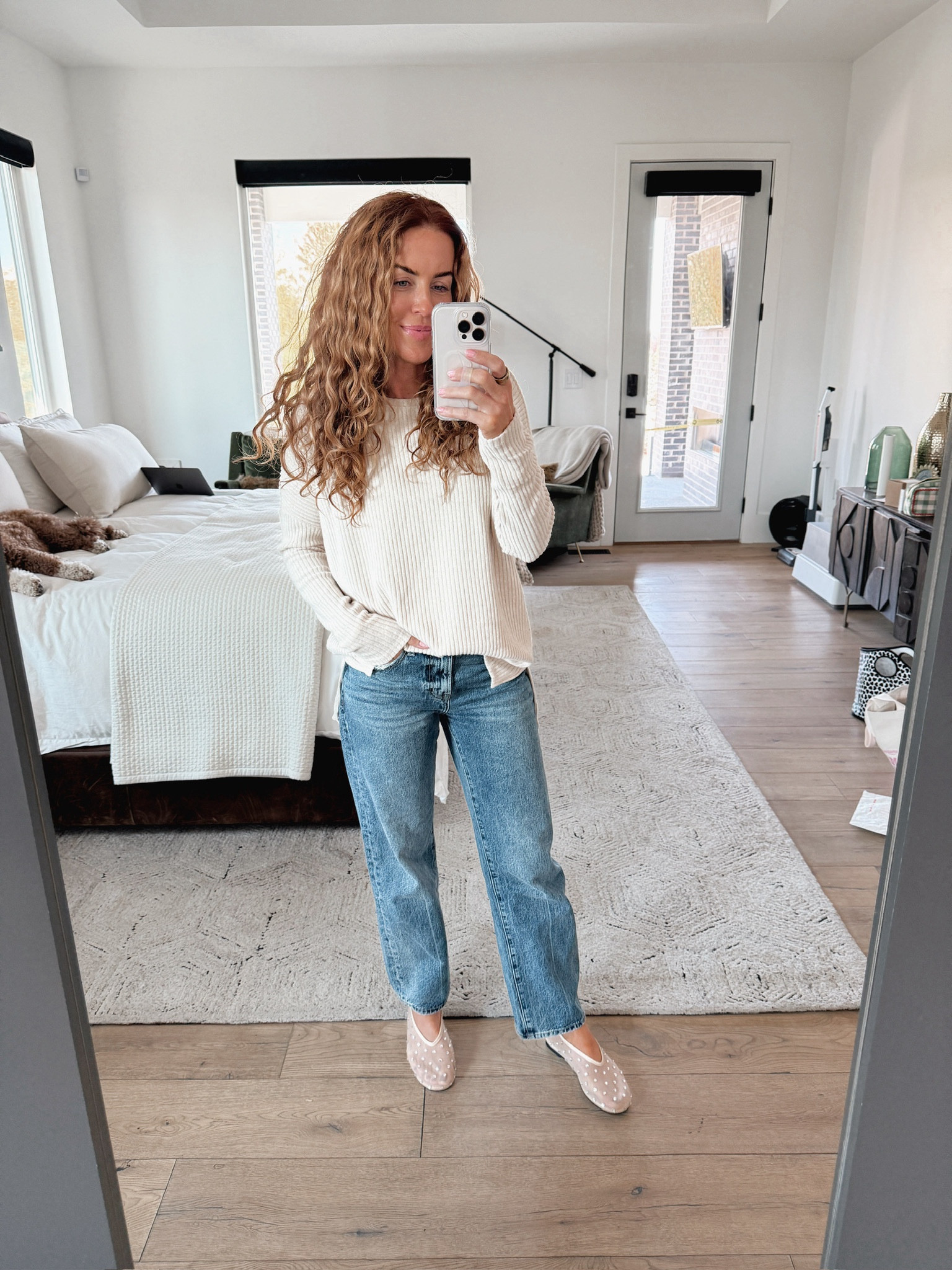 can’t get over how cute this long sleeve is! I’m in my true size small, runs a bit oversized so if you want it to fit smaller, size down. I personally love how it looks! #walmartpartner #walmartfashion @walmartfashion