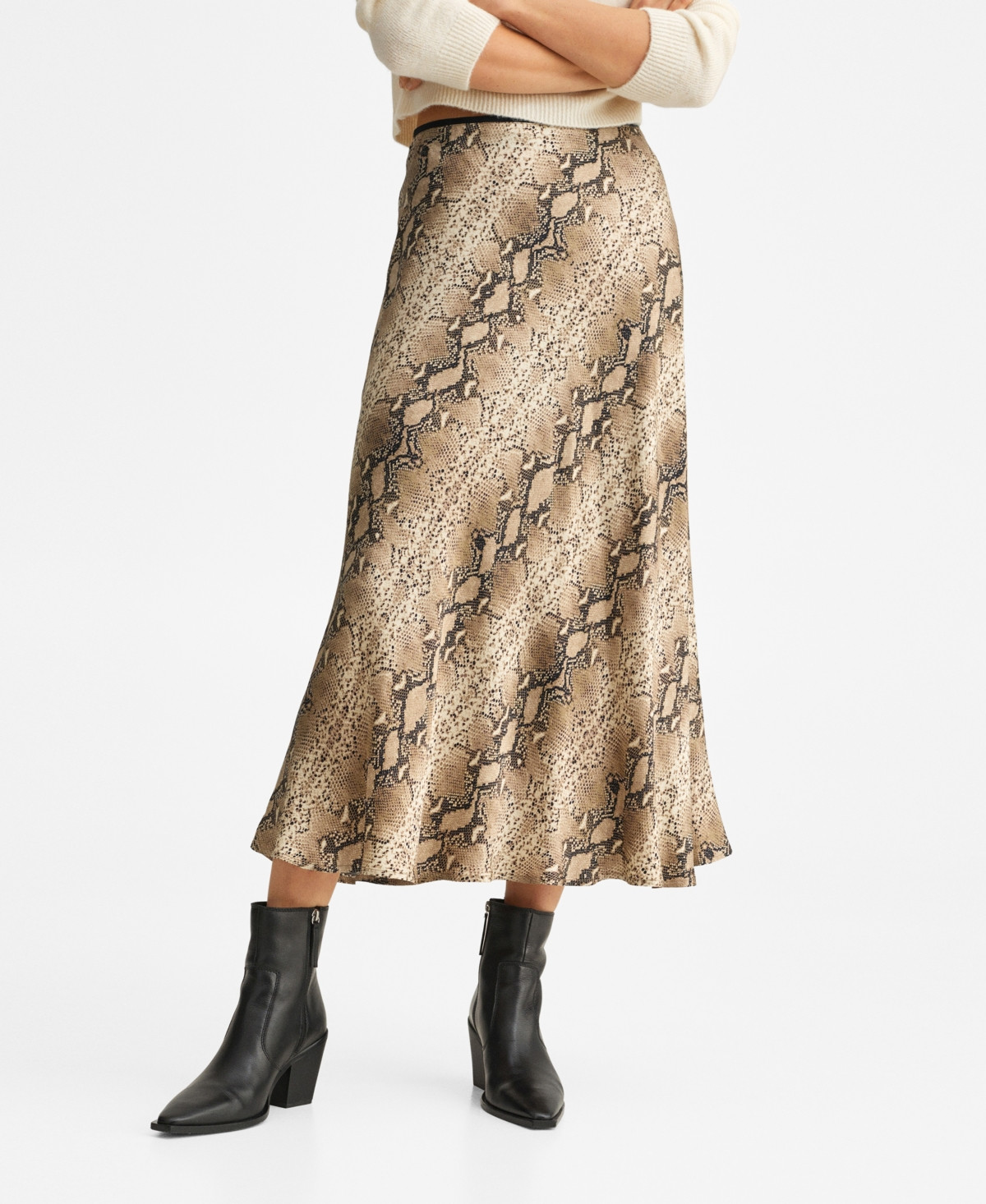 Mango Women's Snake Print Skirt | Macys (US)