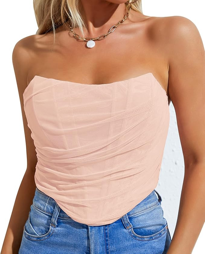 ROYHON Corset Top Womens Bustier Tops For Women | Amazon (US)