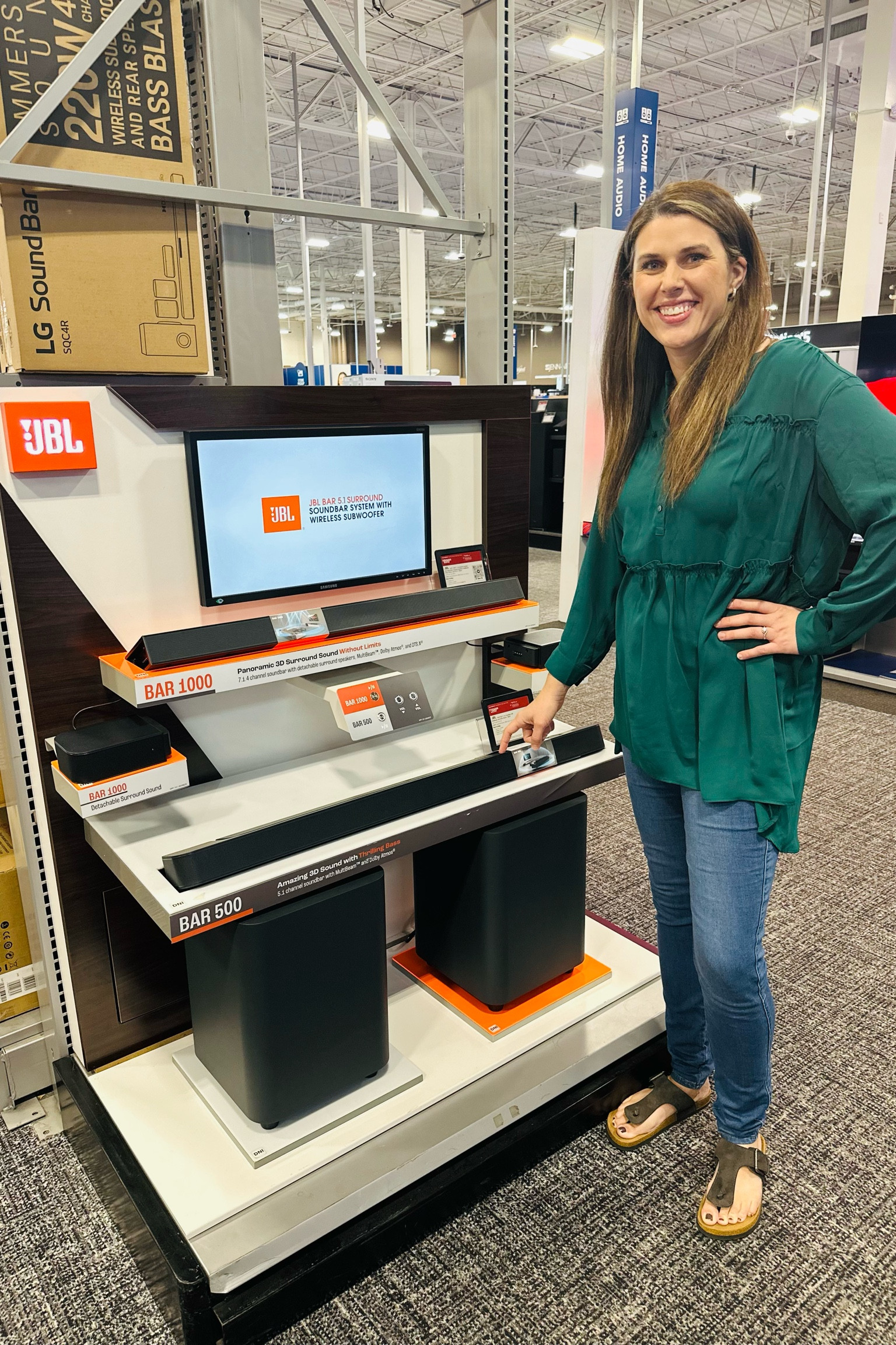 You know my husband is always excited to listen to the soundbars! This JBL is a good buy at $150 off he says! Prep for the Holidays with @BestBuy and you’ll find more great deals like this one, all linked in my LTK shop! #BestBuyPartner 

#LTKSeasonal #LTKHoliday #LTKSaleAlert