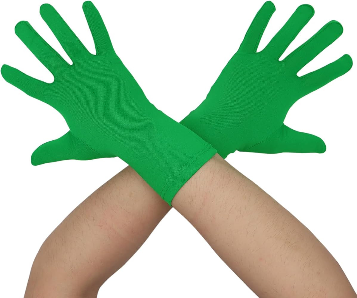 Aniler Men's and Women's Wrist Length Spandex Gloves Wedding Party Christmas Costume Party Dance ... | Amazon (US)