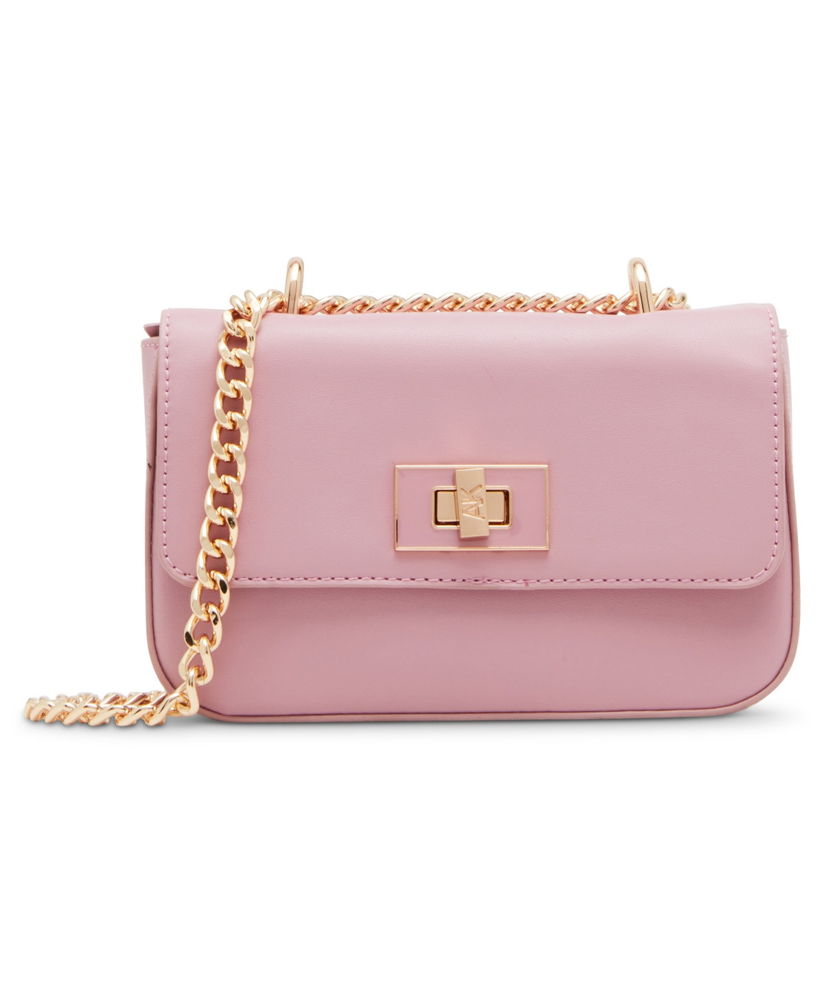 Anne Klein Convertible Flap Small Crossbody Bag - Pink | Macy's