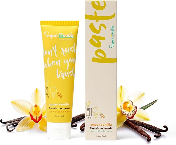 SuperMouth Fluoride Toothpaste - Adults & Kids, Fights Cavities, Whitens, Nano Hydroxyapatite, De... | Amazon (US)