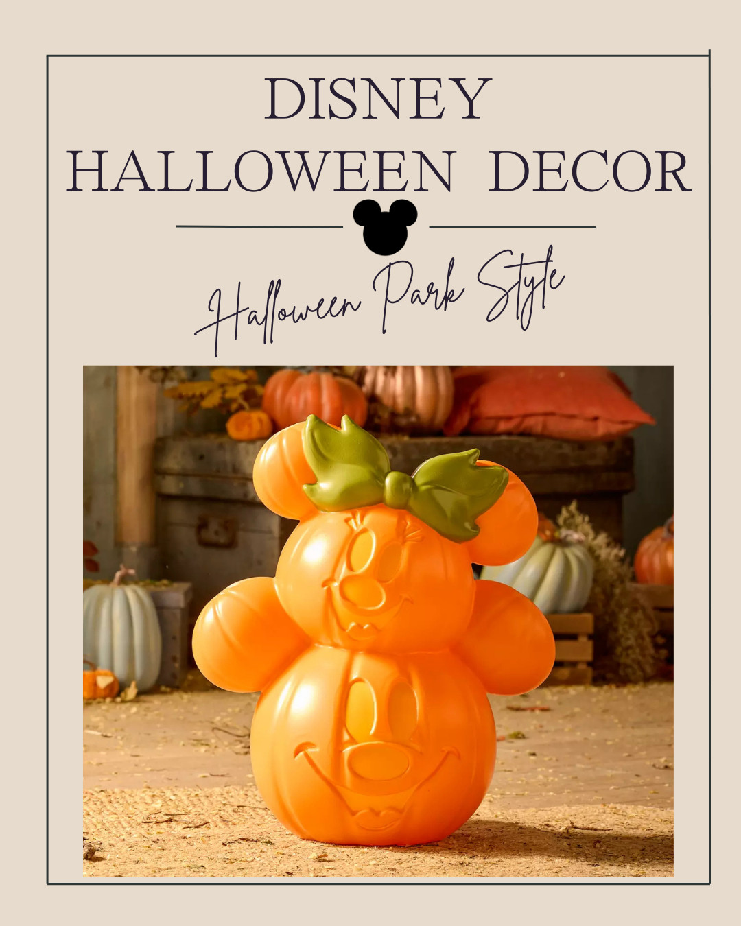 Mickey and Minnie Mouse Halloween Pumpkin Light-Up Decor- Cutest Disney Halloween Decoration! 

 #LTKSeasonal #LTKHome