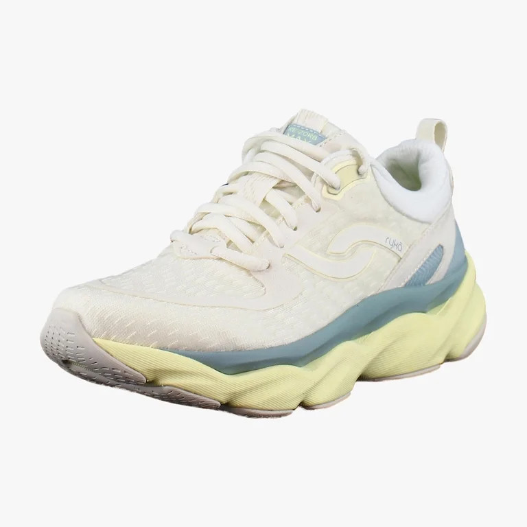 Ryka Women's Rezorb Max Lace Up Walking Sneaker Egret White 8M | Walmart (US)