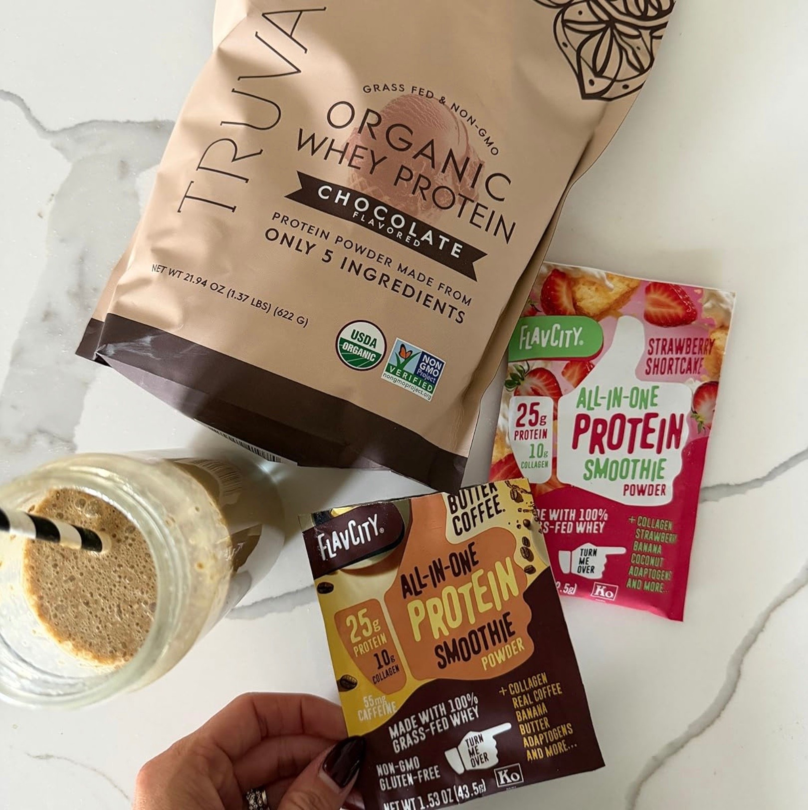 I've found the best organic protein powders around! Out of all the ones ive tried, these ones mix the best (I don’t use plastic blender bottles — just glass!), taste the best, and have the best/cleanest ingredients!!

#LTKActive #LTKfitnessgoals