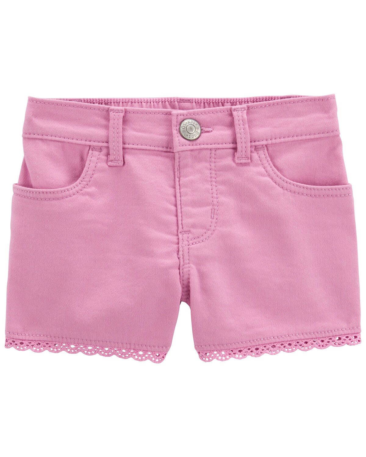 Toddler Eyelet Trim Denim Shorts | Carter's