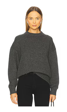 Sold Out NYC The Cashmere Signature Crew in Charcoal from Revolve.com | Revolve Clothing (Global)