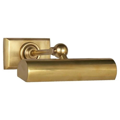 Visual Comfort Cabinet Maker's Modern Antique Brass Picture Light Sconce - 8" | Kathy Kuo Home