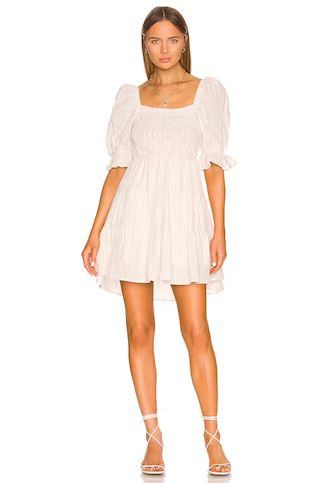 MINKPINK Lune Mini Dress in White & Beige from Revolve.com | Revolve Clothing (Global)