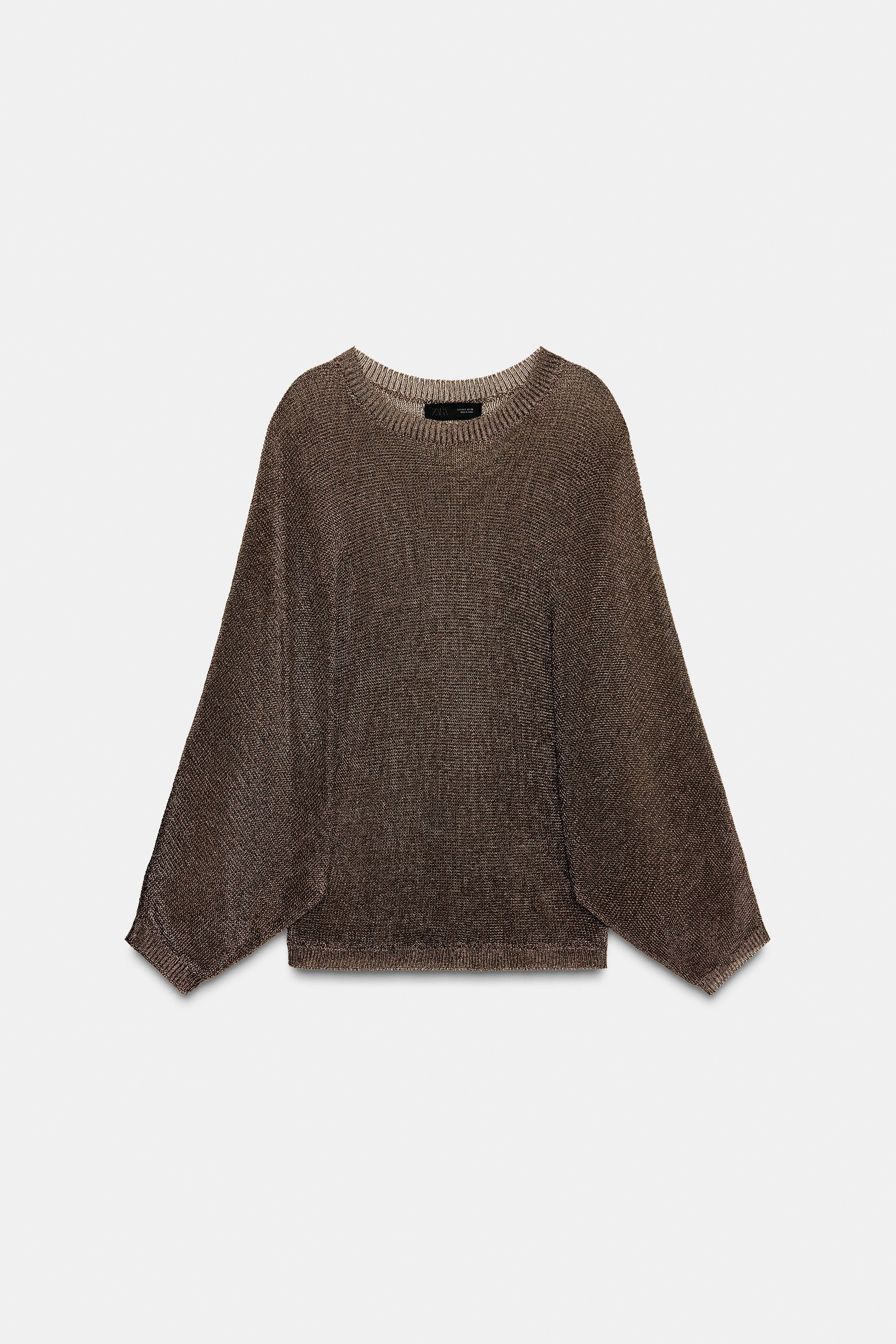 METALLIC KNIT JUMPER | Zara Canada