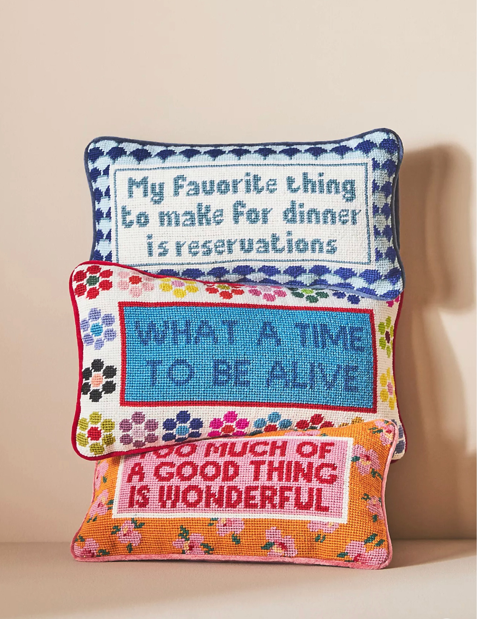 The cutest needlepoint pillows. 

#LTKFind #LTKhome