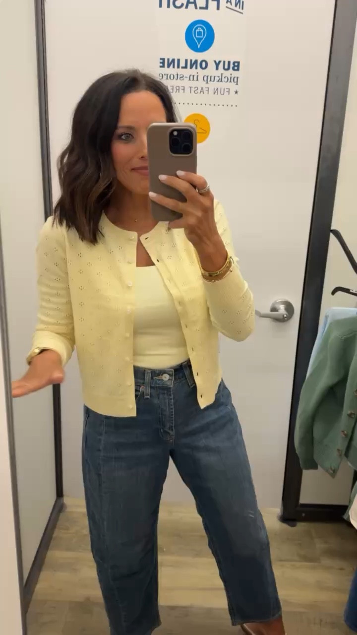 Such a pretty tone-on-tone Old Navy look in butter yellow 💛 The double-lined tank is so flattering and the color is perfect for spring. Paired it with these barrel jeans, but it would also look so cute with linen pull-on shorts or layered over an ivory or white dress. This spring cardigan is a must-have basic and comes in several colors you’ll wear all season. Wearing a size small for reference.

#oldnavyfinds #oldnavystyle #butteryellow #springoutfit #springbasics #barreljeans #springcardigan #neutraloutfit #springlayers #oldnavyhaul #ltkstyle #ltkfinds #ltkseasonal #everydayoutfit #springfashion

#LTKspringtrends #LTKPetite #LTKspring