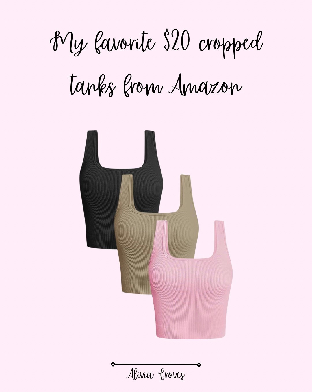I’m loving these tanks! Especially for summertime outfits. They’re $20 for a 3 pack, & also come in various color options! 

#amazon #amazonfinds #amazonfashion #tanks #croptop #summeroutfit #summerfashion 

#LTKPetite #LTKSummerEdit #LTKFindsUnder50