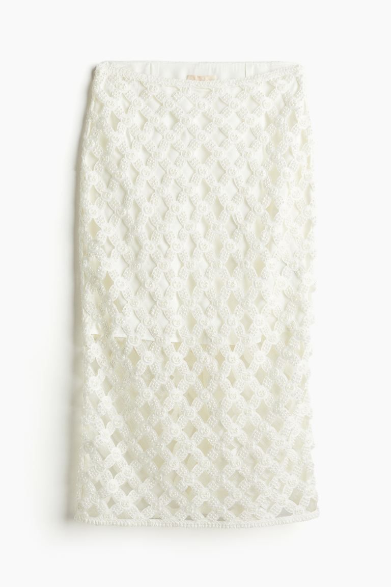 Bead-embellished pencil skirt | H&M (US + CA)