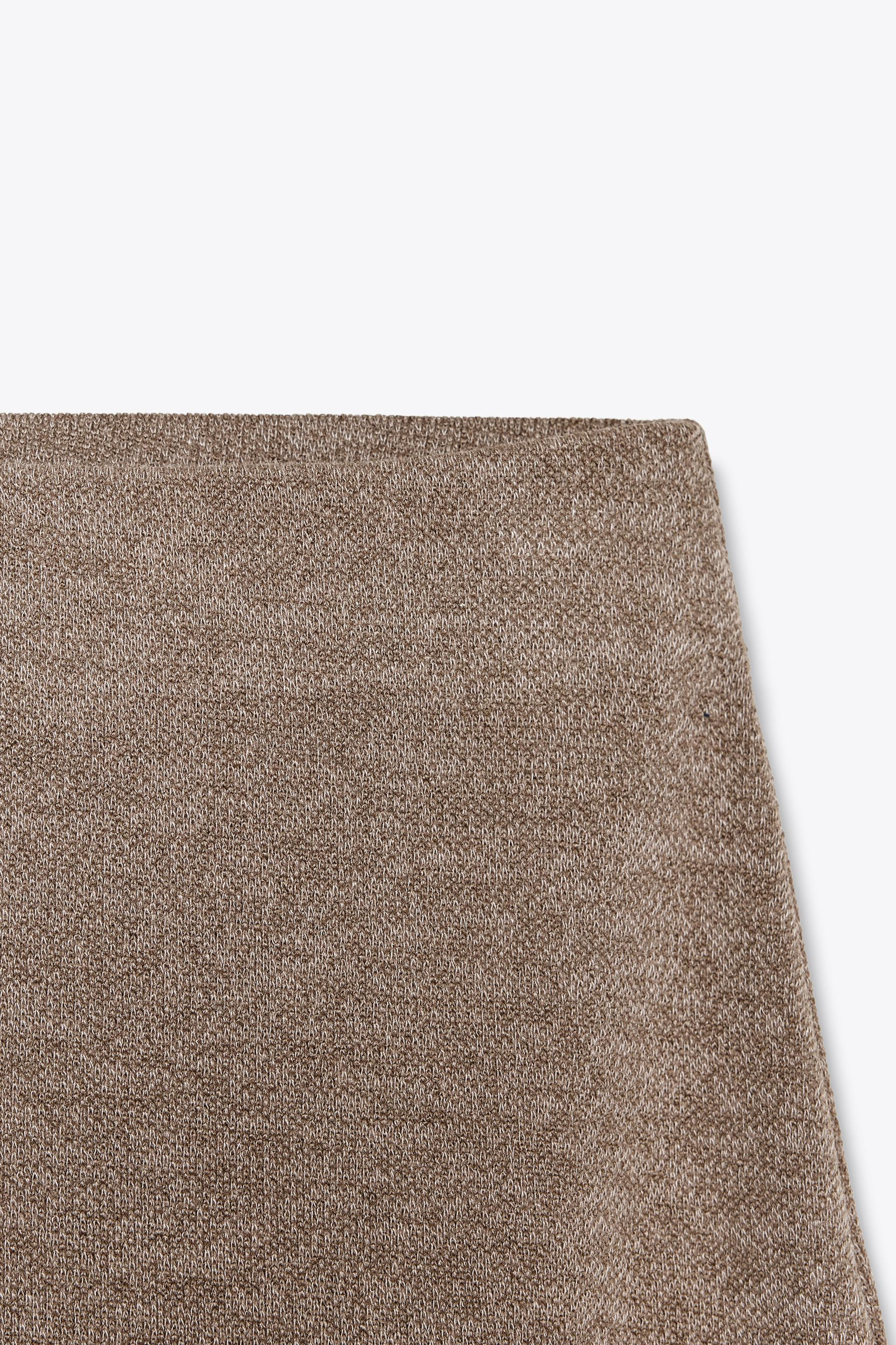 TEXTURED WIDE LEG PANTS | Zara US