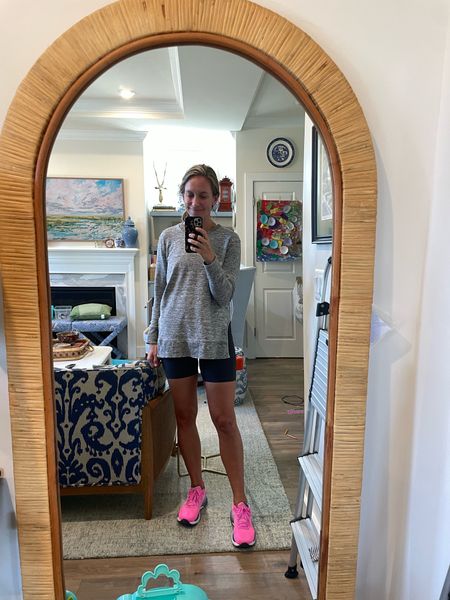 Size up in bike shorts, size up in sweatshirt (if it’s still available), size up half a size in sneakers if you’re new to new balance- normal new balance size if you already wear the brand!

#LTKfindsunder50 #LTKstyletip #LTKshoecrush