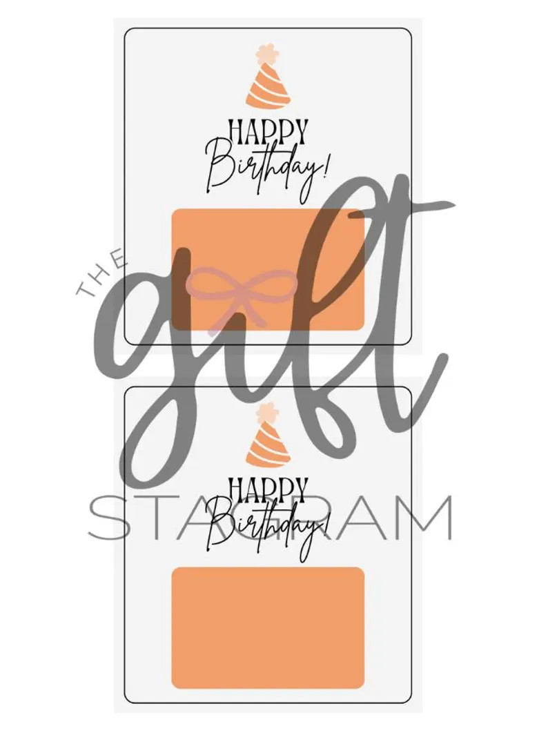 Happy Birthday Gift Tag | Birthday Gift Idea | Birthday Gift Tag for Gift Card | How to Gift A Gi... | Etsy (US)