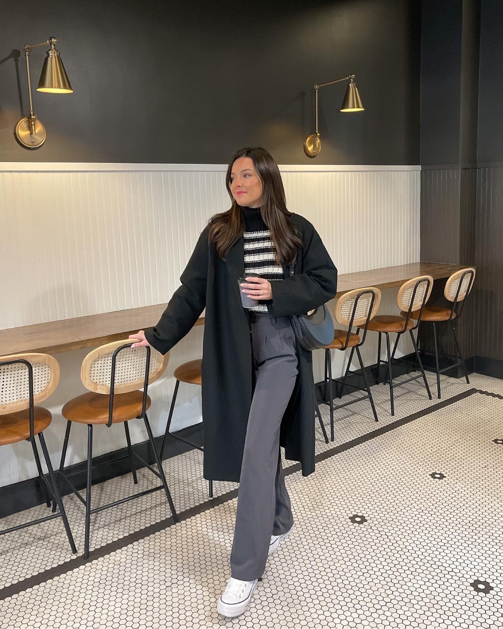 Wearing TTS in everything! S in coat, S in sweater, 2 in trousers, 7.5 shoes 

#LTKsalealert #LTKshoecrush #LTKstyletip