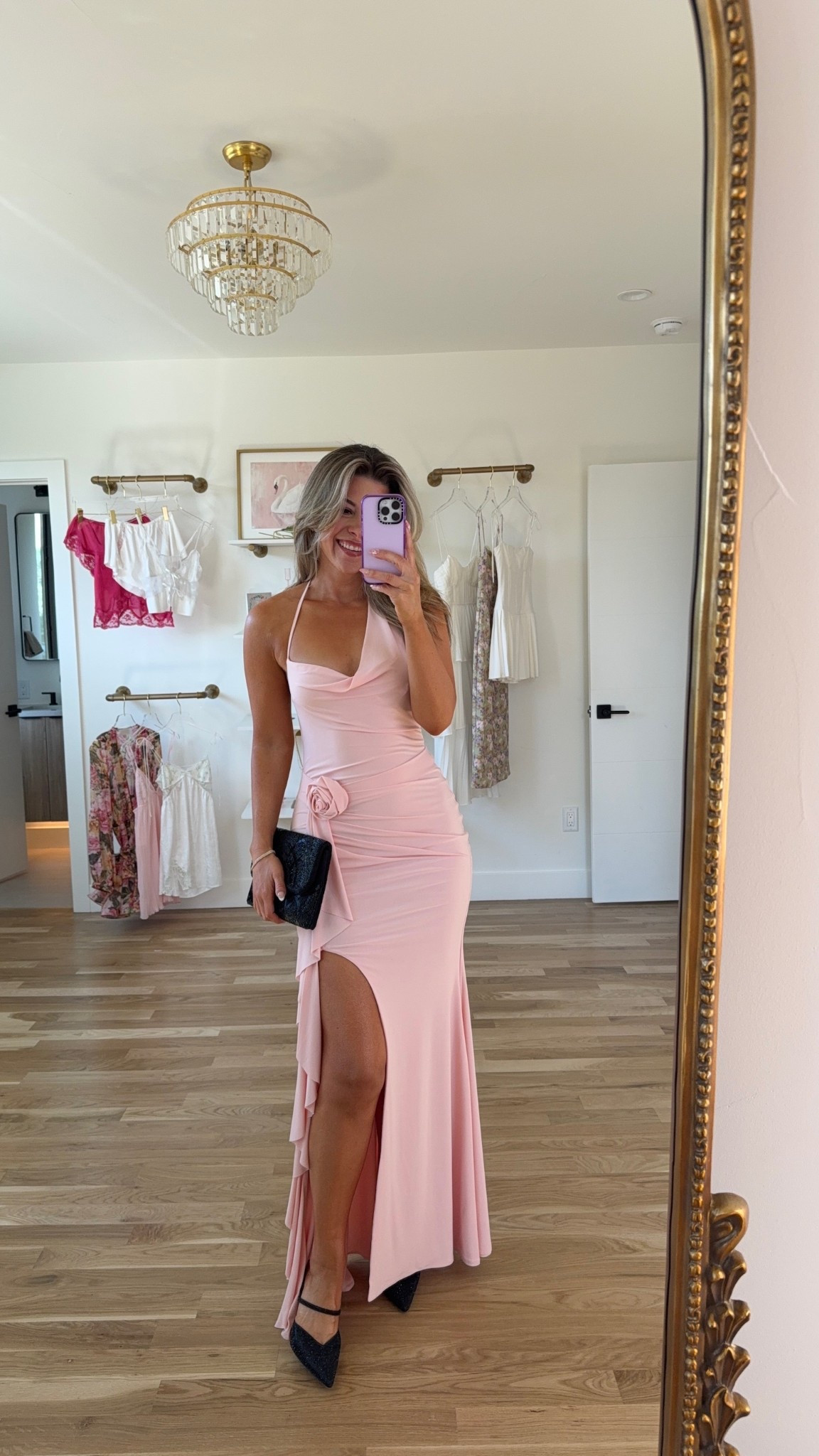 Pink rosette formal wedding guest dress spring event dress special occasion dress

Wearing my usual small/2

Lulus code: emerson20
Electric picks code: emerson20

#LTKParties #LTKSeasonal #LTKWedding