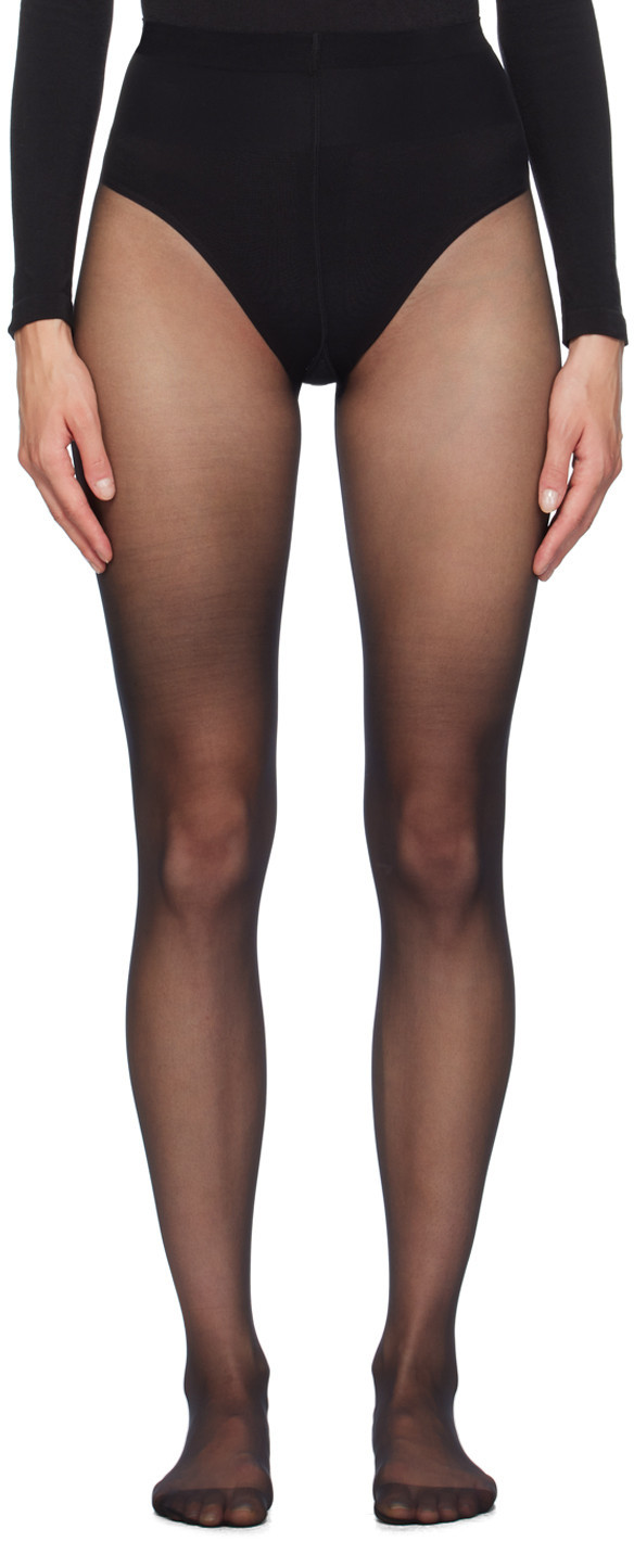 Wolford Black Individual 10 Tights | SSENSE