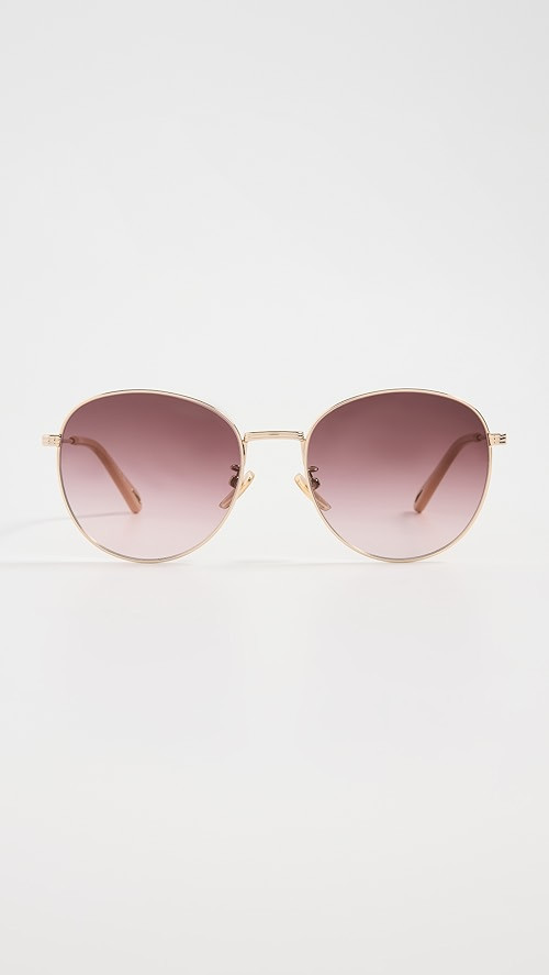 Faith Metal Round Sunglases | Shopbop