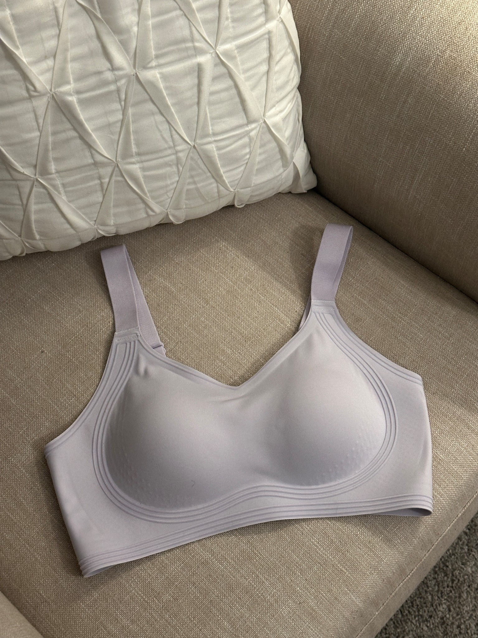Amazon basics full coverage seamless bra ! Super comfy and affordable- no wires 

Full coverage bra | Amazon bra | seamless bra | Christine Gerace 

#LTKWorkwear #LTKSummerEdit #LTKStyleTip