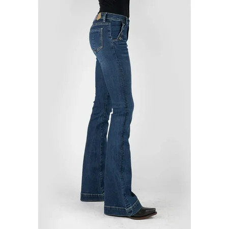 Tin Haul Womens 10-054-0595-0105 Libby High Rise Jeans 25 L Denim | Walmart (US)
