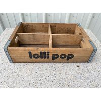 Lollipop Soda Crate, Wood Beverage Storage Container, Industrial Decor, Modern Farmhouse Decor | Etsy (US)