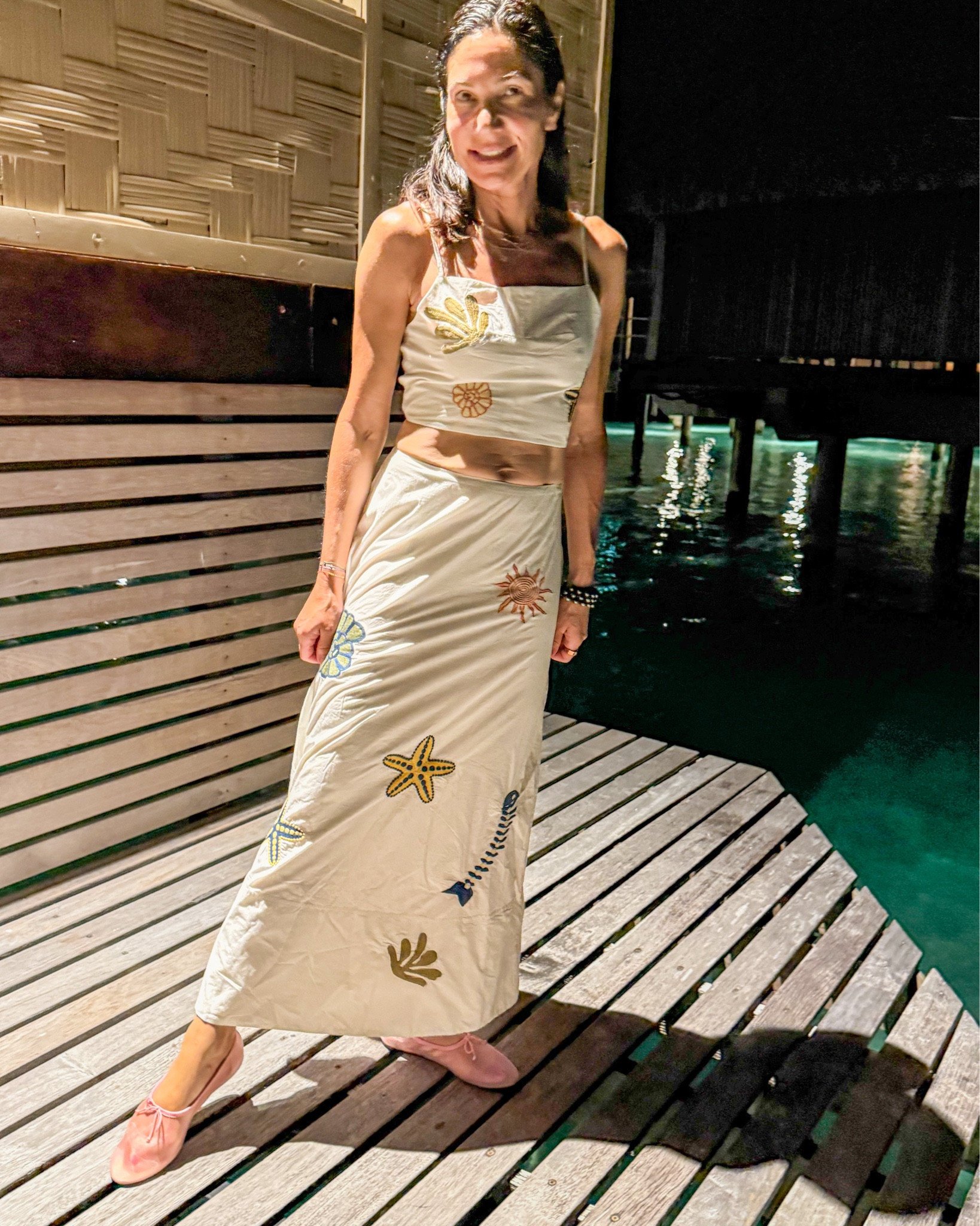 
This white @cleobella two piece set is ideal for traveling and showing off abs on a tropical vacation. Paired with @loefflerrandall mesh ballerinas. 

#LTKTravel #LTKStyleTip #LTKSeasonal