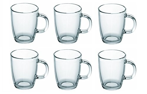 Bodum Bistro Glass Coffee Mug 11239 12-ounces .35L Set of 6 | Amazon (US)