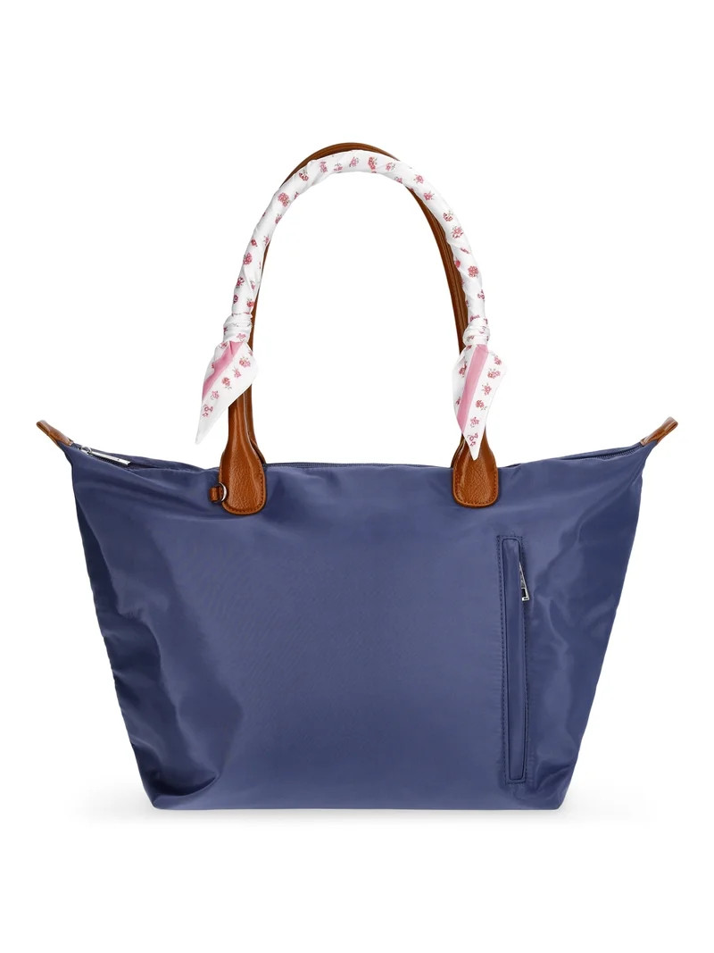 No Boundaries Women's Skinny Scarf Wrap, Pink Jubilee/Just Peach Ditsy | Walmart (US)