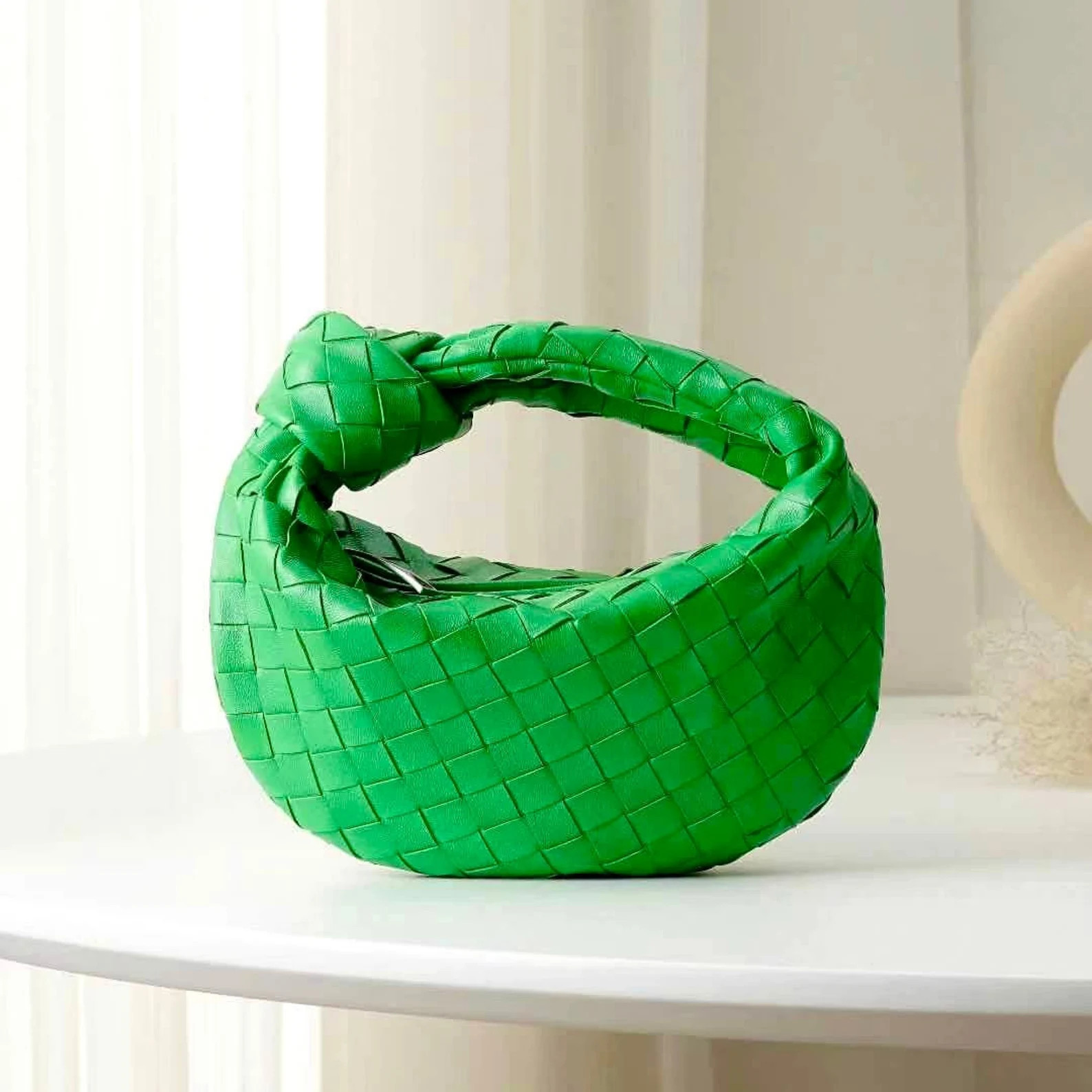 New* round bottom genuine lamb leather handmade  shoulder bag mini jodie bag cloud bag dumpling b... | Etsy (US)