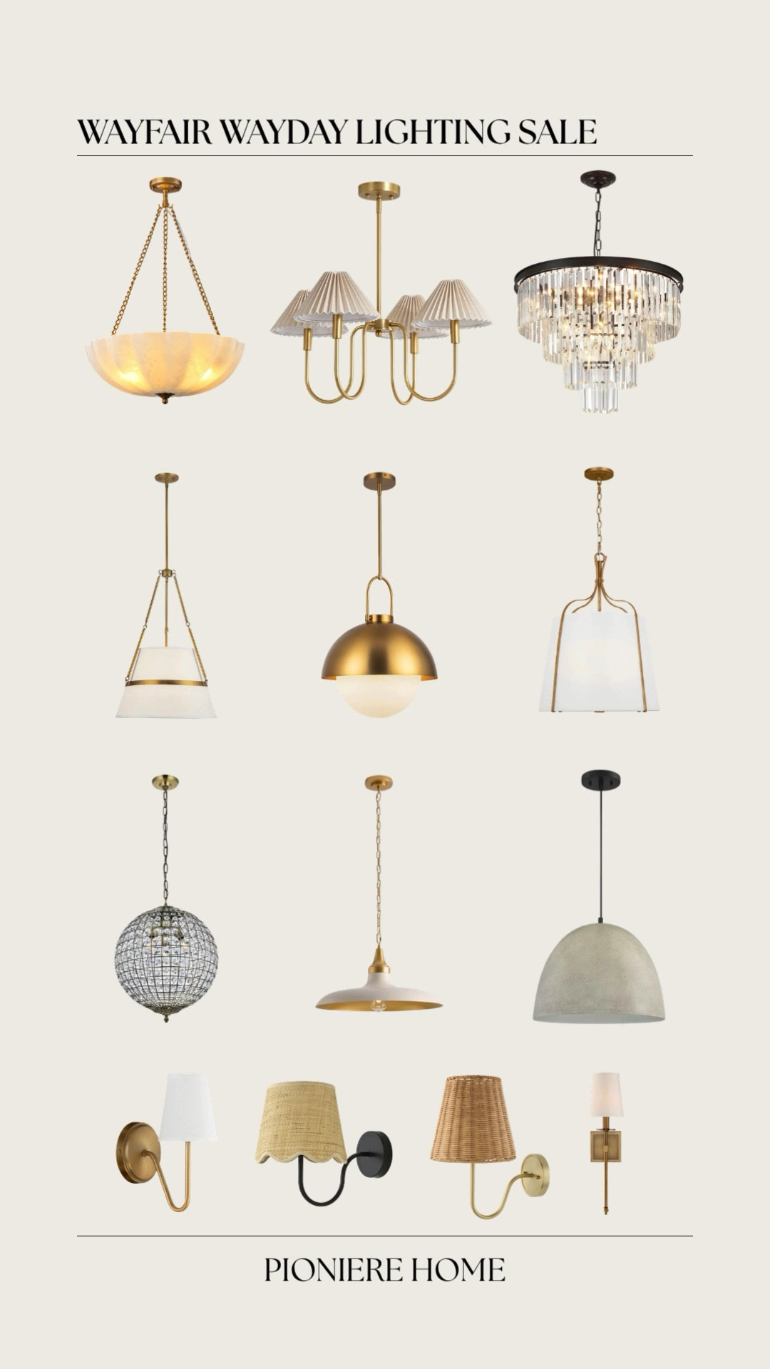 Wayfair Wayday lighting saw. Pendant lighting, wall sconces, chandeliers on sale, affordable lighting 

#LTKSeasonal #LTKSaleAlert #LTKHome