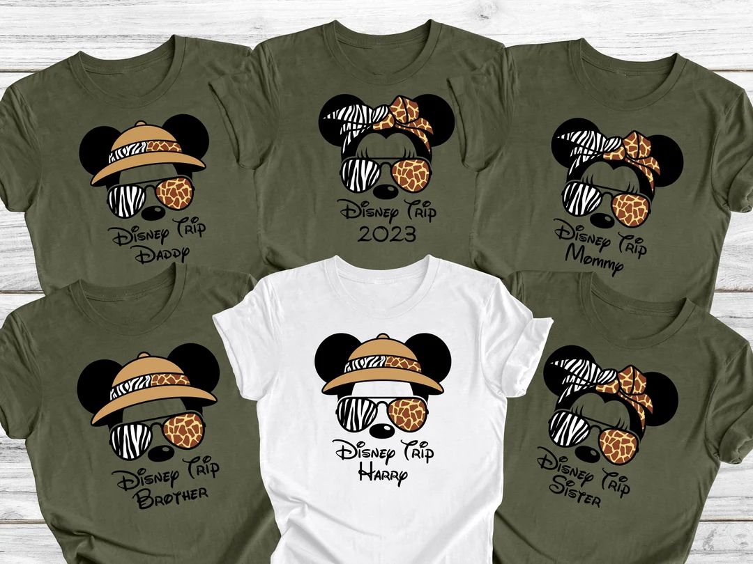 Custom Animal Kingdom Safari Shirt, Disney Trip Safari Shirt, Disney Family Shirts, Family Safari... | Etsy (US)