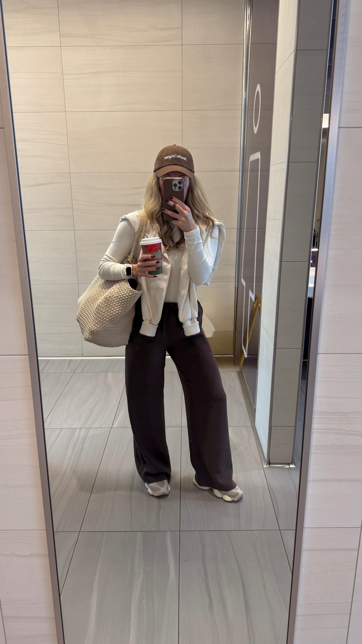 Wearing my favorite Varley half zip (small), Amazon long sleeve (small) & Aritzia lodge pants (small). 

#LTKStyleTip #LTKTravel #LTKItBag