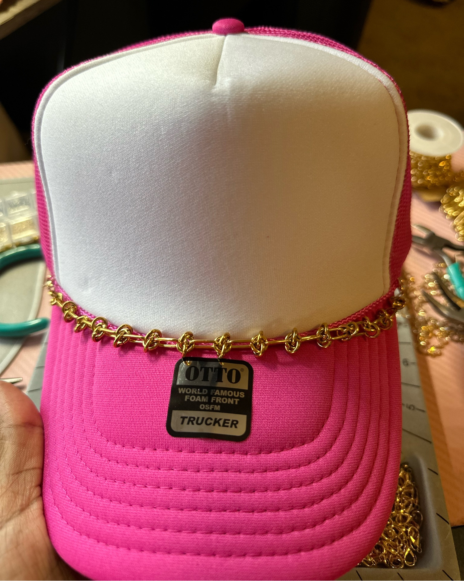 Trucker Hat Bar Chain 
My new favorite hat chain ⛓️. She’s stunning and such good weight!!! 
I can’t wait to wear it. 🥰

#LTKfindsunder50 #LTKFestival #LTKstyletip