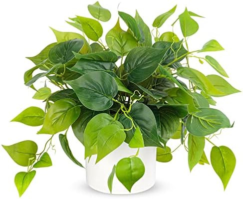 JPSOR Faux Plants Indoor, Pothos Small Fake Plants for Home Decor Indoor Fake Potted Plant Artifi... | Amazon (US)