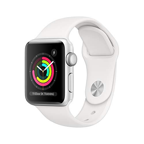 Apple Watch Series 3 [GPS 38mm] Smart Watch w/Silver Aluminum Case & White Sport Band. Fitness & Activity Tracker, Heart Rate Monitor, Retina Display, Water Resistant | Amazon (US)