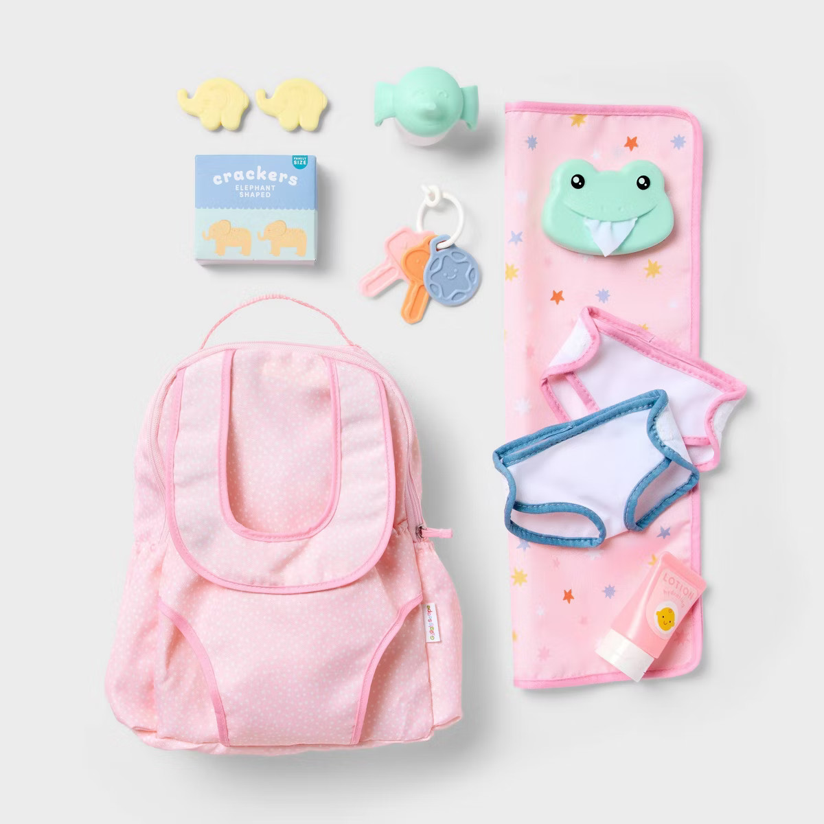 Baby Doll Diaper Bag Play Set - Gigglescape™: Includes Diapers, Changing Pad & Toy Accessories | Target