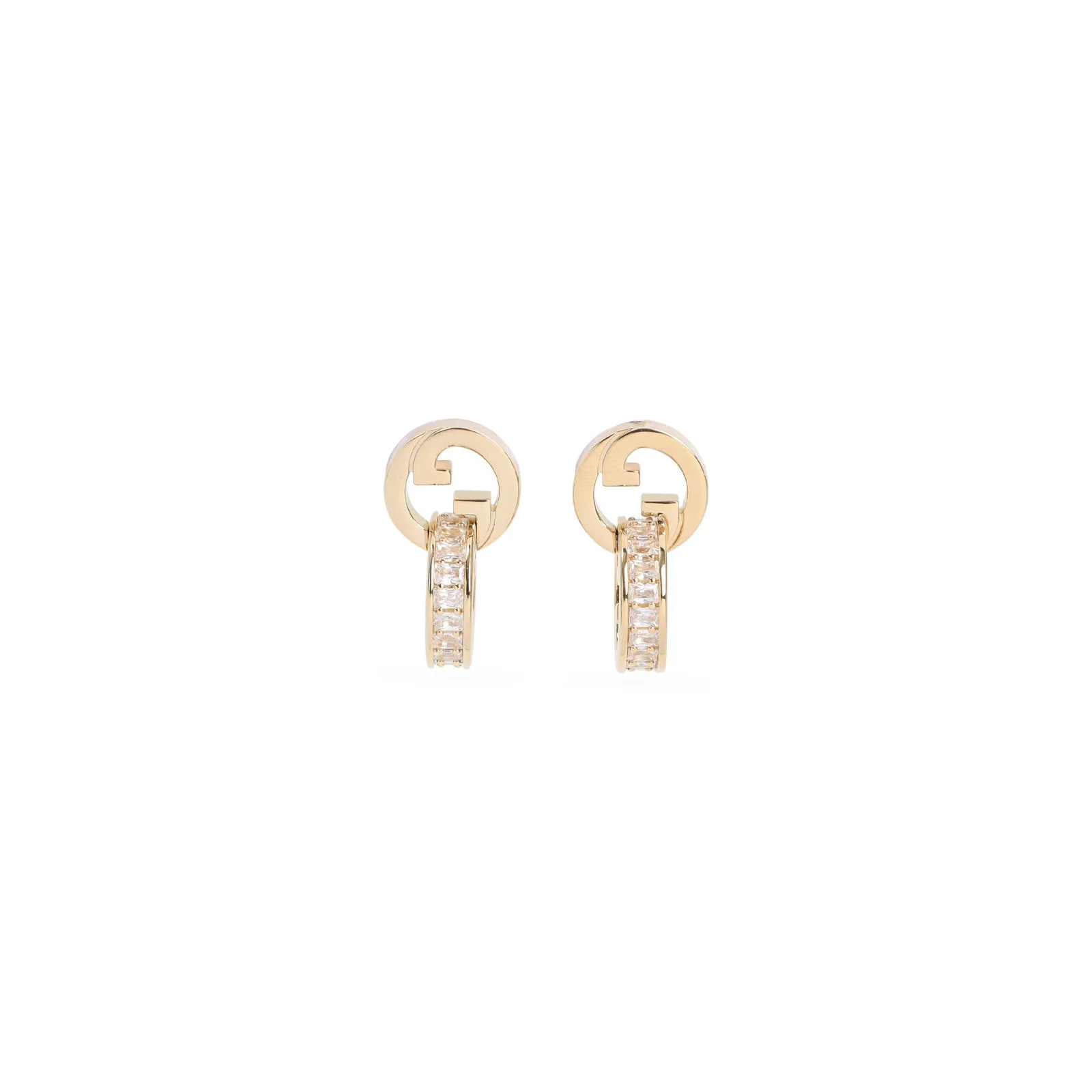 Gucci Blondie Intertwined Embellished Earrings | Cettire Global